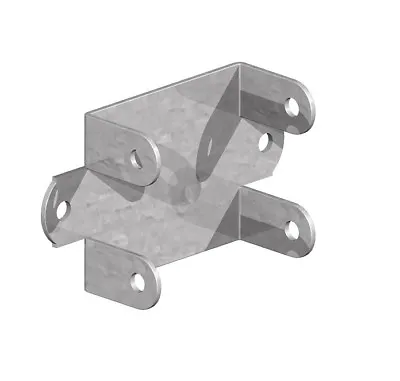 £4.90 • Buy Fence Panel Clips / Trellis Clip Brackets 52mm Easy Fit Galvanised Coated
