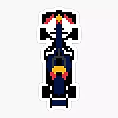 Art Racing Formula Blue Pixel Redbull 1 F1 - Sticker Graphic - Vinyl Waterproof  • $9.85