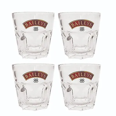 Baileys Irish Cream 4 X Short Thick Set Tumbler Glasses 180ml BNWOB IRELAND • $49.99
