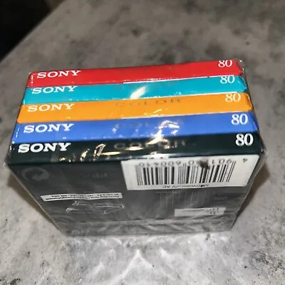 Sony Mini-discs Color 80 Pack Of 5 Unopened Brand New Sealed • £35
