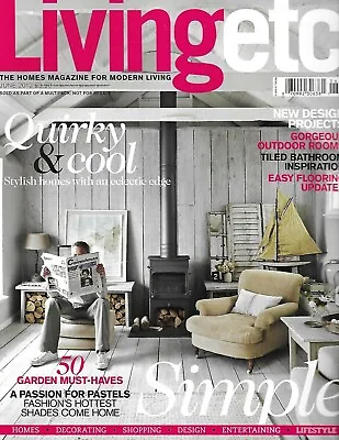 £18.79 • Buy Living Etc. Magazine Stylish Homes Outdoor Rooms Bathroom Inspiration Flooring
