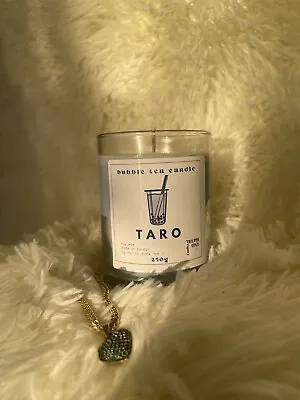 Taro Milk Boba Tea Bubble Soy Candle • £16.99