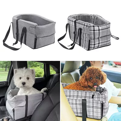 Pet Dog Car Seat Safety Carrier Travel Bag Kennel Bag Carrier Bed Basket Handbag • £16.94