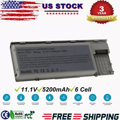 Battery For Dell Latitude D620 D630 D631 D640 M2300 TYPE PC764 TC030 PP18L RD300 • $15.99