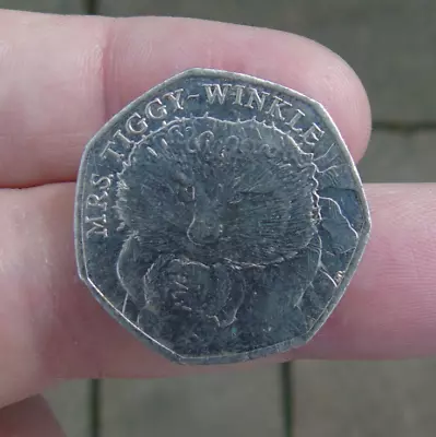 Mrs Tiggy-Winkle 50p Pence 2016 Beatrix Potter Coin Circulated.  • £0.99