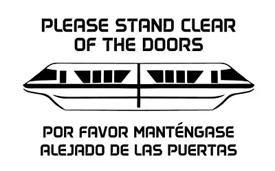 $22.99 • Buy Disney Monorail Shirt Please Stand Clear Of The Doors Por Favor Vacation T-shirt