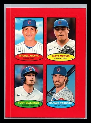 2023 Heritage High Number  1974 RED Topps Stamps  Chicago Cubs #74S-65-68 • $3.99