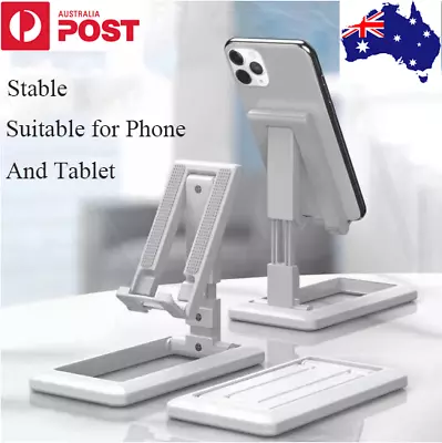 $6.95 • Buy Foldable Adjustable Universal Desk Stand Holder For Mobile Phone Tablet 