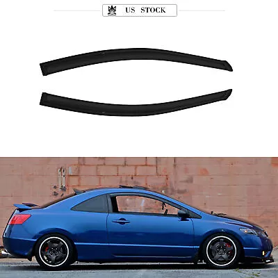 Sun Rain Guard Vent Shade Window Visors For 2006-2011 Honda Civic 2-Door Coupe • $36.99