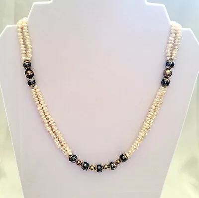 Double Strand Baroque Pearl Necklace - 21  • $49.99
