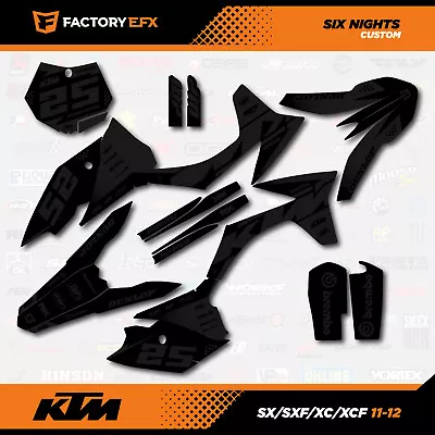 Blackout Racing Graphics Kit Fits KTM 11-12 SX SXF XC XCF 125 250 450 6N • $74.99