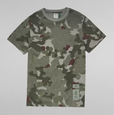 G-Star RAW Men's Hatton Contour Blur Camo Garment Dyed Short Sleeve T-Shirt • $24.99