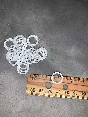 36 WHITE Metal Bra Strap Adjuster O Ring Rings 1/2  3/8  Inner Diameter • $5.25