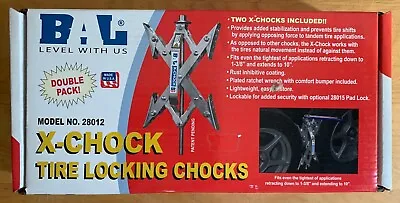[Bal] X-CHOCK Tire Locking Chocks (5th Wheel Stabilizer) ~ Model# 28012 • $81
