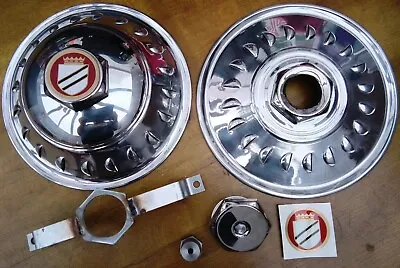 Lambretta Original Style Turbo  Front & Rear Wheel Discs Not Ulma Vigano Super • $217.89