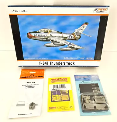 1/48 Kinetic F-84f Thunderstreak + Aires Cockpit + Quick Boost Nose +airwaves Pe • $49.99