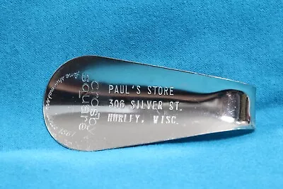 Paul's Store. Vintage Metal Shoe Horn. Hurley Wisconsin. • $10