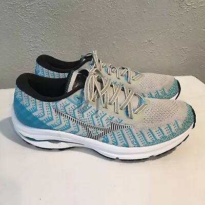 Mizuno Wave Rider 24 Knit Womens Size 9.5 Running Gym Training Shoes Sneakers • $28.98