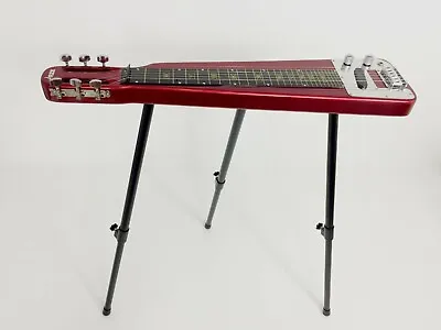 Haze Solid Body Electric LAP Steel Guitar Metallic Red Glass Tone Bar HSLT 1930 • $229