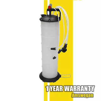 $47.31 • Buy Oil Changer Vacuum Fluid Extractor Manual Hand Operated Transfer Tank 7.0 Liter