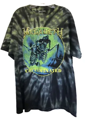 Megadeth Contaminated Green Tie Dye T Shirt New • $24.99