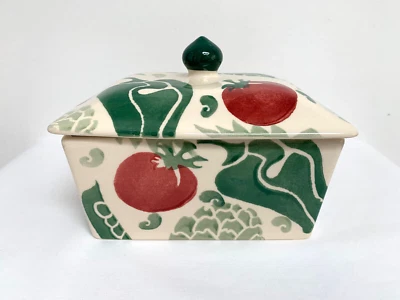 £42 • Buy Emma Bridgewater Spongeware Pottery 2003 Vegetables Lidded Butter Dish