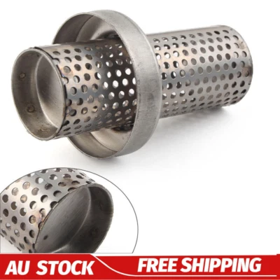Motor Exhaust 60.5mm DB Killer Silencer Muffler Baffle Eliminate Noise 103mm • $17.99