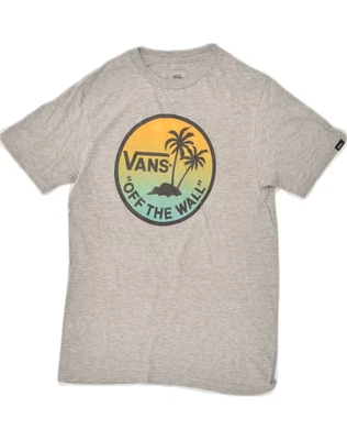 £14.95 • Buy VANS Womens Custom Fit Graphic T-Shirt Top UK 8 Small Grey Cotton GV07