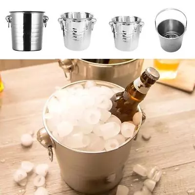 Insulated Ice Bucket Small Ice Cube Tray Bottle Cooler • £12.52