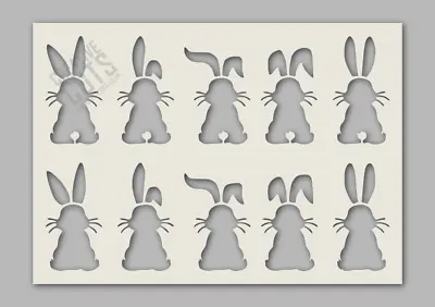 Bunny Rabbits Easter Stencil ---- Premium Mylar • £7.95