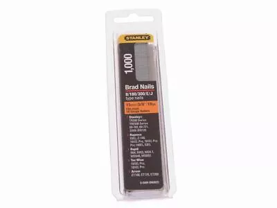 £5.95 • Buy Stanley Tools - SWKBN Brad Nail 15mm SWKBN062 Pack 1000