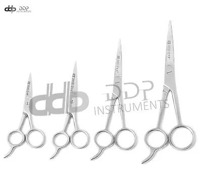 4 Pcs Professional Barber Hair Dressing Scissors 4.5  5.5  6.5  7.5 Ice Tempered • $12.85