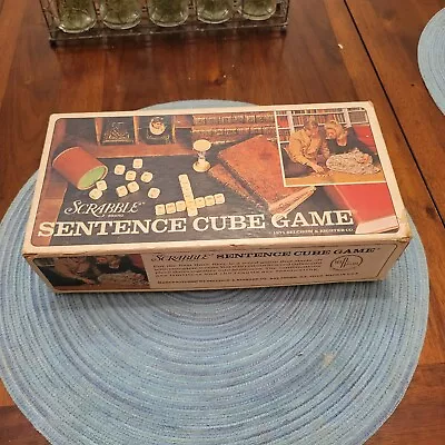 Vintage Scrabble Sentence Cube Game 1971 Selchow & Righter Co USA #96  • $6.75