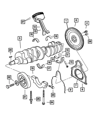 Genuine Mopar Piston Pin And Rod Right R5086574AD • $226.43