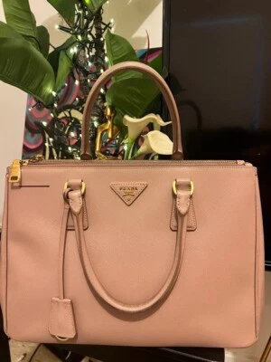 Prada Saffiano Lux Galleria Double Zip Tote Medium Bag RRP $5300 • $950