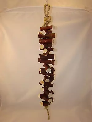 Manzanita Bird Toy * Hardwood Toy  2 Feet Long  25 Pieces Of Manzanita Wood FUN! • $23.99