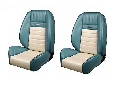 1964 - 66 Mustang Convertible Front/Rear SPORT II SEAT UPHOLSTERY - DELUXE PONY • $1092.17