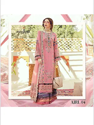 £27.99 • Buy Stitched ASIM JOFA Inspired Embroidered  Ladies 3 Piece Lawn Suit 2021 Designs