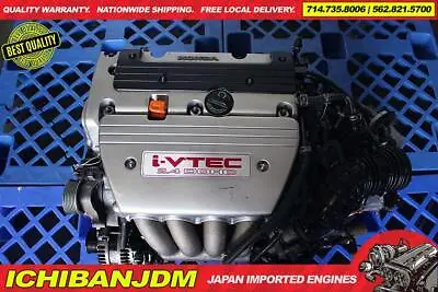 JDM ACURA TSX ENGINE W/ AUTO TRANS 03-08 RBB  K24A2 TYPE S MOTOR 2.4L IVTEC • $1695