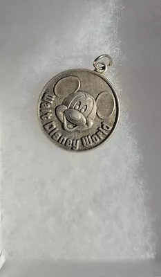 Walt Disney Productions Vintage Sterling Silver 925 Mickey Mouse Charm Pendant   • $50