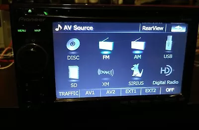 Pioneer Touch Screen Bluetooth Nav USB SD DVD CD Cam HD Sat - Won't Read Discs  • $59.99