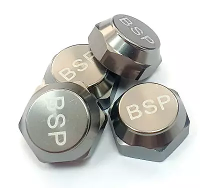 1/8 Scale RC Nitro Buggy M12 17mm Alloy Wheel Cap Nuts Only Titanium X 4 BSP • £7.45