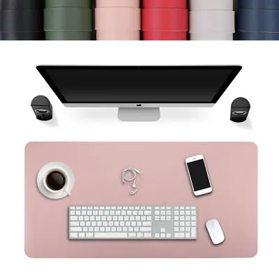 £31.19 • Buy Anti-slip PU Leather Office Desk Protector Mat Waterproof  Keyboard Mouse Pads 