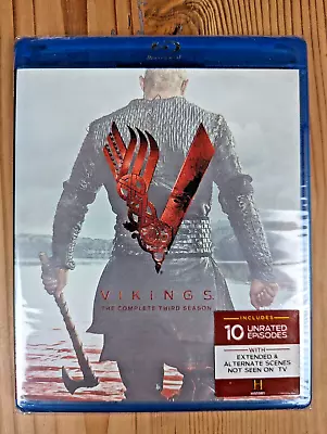 Vikings Complete Third Season Blu-ray (2015) Travis Fimmel - EUC • $14.99