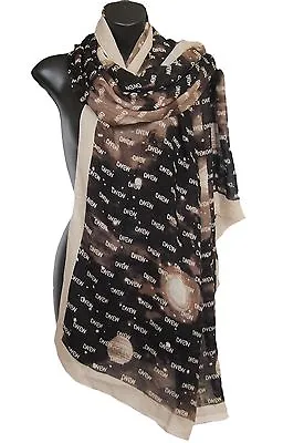MARC BY MARC JACOBS Logo Scarf Wrap Brown Beige • $70