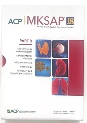 ACP MKSAP 18 Part B Only Medical Knowledge Self Assessment Program All 5 Books • $49.99