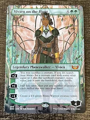 MTG Vivien On The Hunt Streets Of New Capenna 283 Borderless NM • $0.99