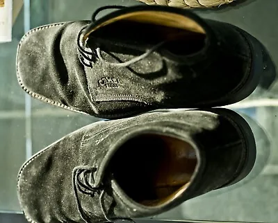 Camel Boots Gents Black Suede Size 10 Good • £15