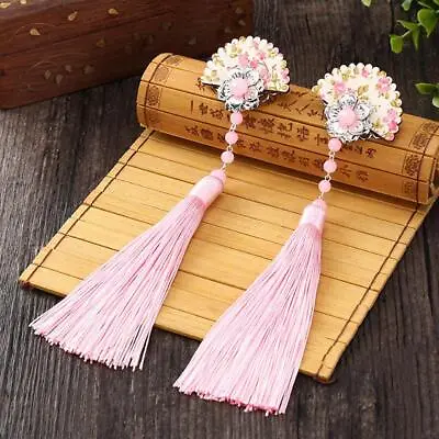 £4.12 • Buy Geisha Costume Accessories With Floral Tassel Hair Clip And Japanese Hair Clips