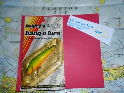 Bagley's Bang-o-lure #2 Hot Tiger New In Package H69T  VINTAGE BAGLEY'S LURE • $14.95